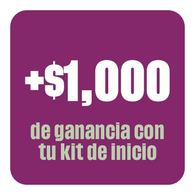 Más de $1,000 de ganancia con tu kit de inicio
