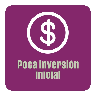 Poca inversión inicial